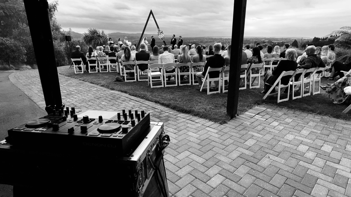 Wedding DJ at a Wedding Ceremony